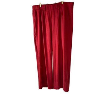 Torrid Womens Size 2 Burnt Orange Red High Rise Straight Leg Flowly Dress Pants